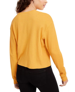 Disney Junior's Mickey Mouse Graphic Print Thermal Top Gold Size X-Small