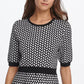DKNY Women's Windowpane Sweater Dress Gray Size X-Large