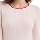 Maison Jules Women's Ribbed Crewneck Sweater Pink Size Small