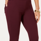 Style & Co Women's SeaPonte Knit Skinny Pants Purple Size PM