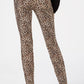 INC International Concepts Women's Leopard Print Skinny Jeans Orange Size 10 Petite