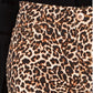 INC International Concepts Women's Leopard Print Skinny Jeans Orange Size 10 Petite