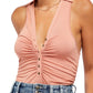 Free People Women's Coco Tank Size Medium Coral  Size Medium