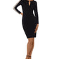 XSCAPE Women's Embellished Bodycon Dress Black Size 10