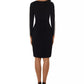 XSCAPE Women's Embellished Bodycon Dress Black Size 10