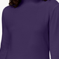 Karen Scott Women's Cotton Mock Neck Top Purple Size Small