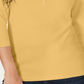 Karen Scott Women's Cotton Henley Top Yellow Size Large