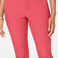 Charter Club Women's Newport Tummy Control Cropped Pants Red Size 4