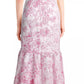 Charter Club Women's Printed Eyelet Ruffled Faux Wrap Dress Pink Size 14