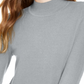 Maison Jules Women's Mock-Neck Sweater  Charcoal Size Small