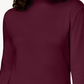 Karen Scott Women's Cotton Mock-Neck Top  Medium Red Size Small