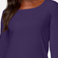 Karen Scott Women's Cotton Scoop Neck Top Purple Size Large
