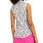 Charter Club Women's Floral-Print Sleeveless Shirt  White Size 12