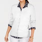 Charter Club Women's Petite Crewneck Cardigan White PL