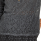 Style & Co Women's Lace Henley Top Black Size X-Small