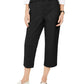 Charter Club Women's Capri Twill Pants Black Size 16