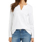 Charter Club Women's Cotton Embroidered Top White Size Small