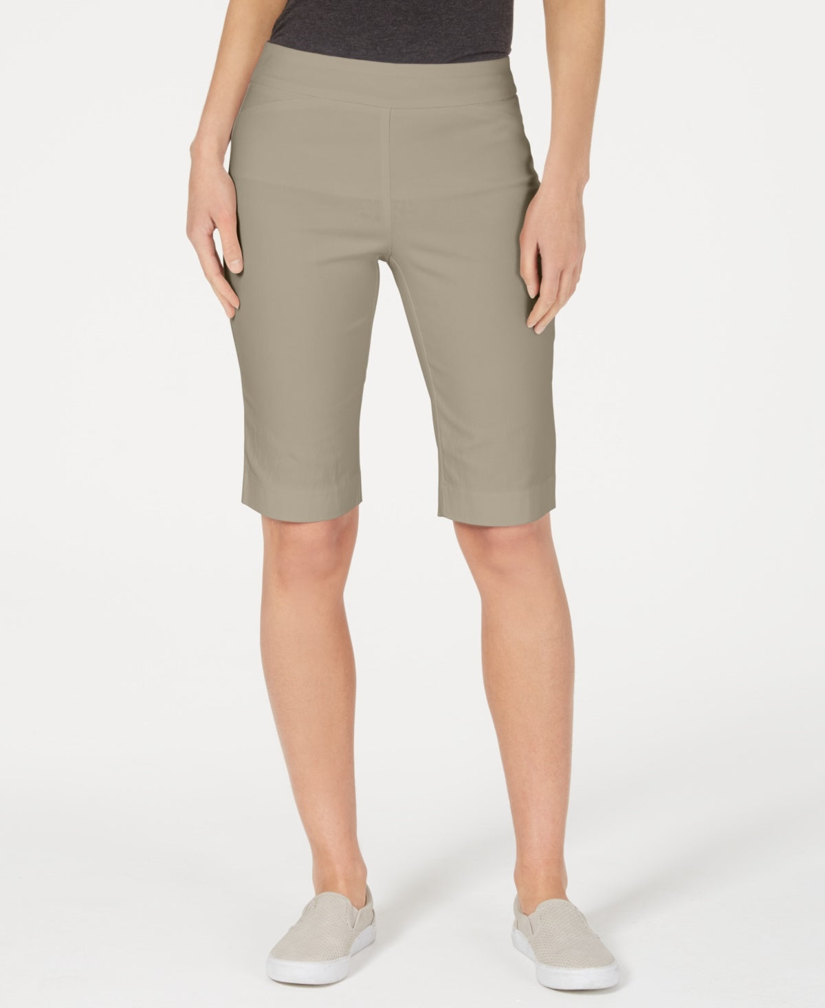 Charter Club Women's Pull On Bermuda Shorts Beige Size X-Small