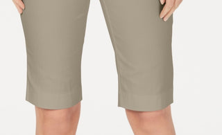 Charter Club Women's Pull On Bermuda Shorts Beige Size X-Small