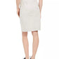 Charter Club Women's Denim Button-Front Skirt  Beige Size 16