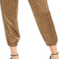 Joie Women's Sequoya Leopard Print Jogger Pants Gold Size L