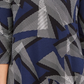 JM Collection Women's Printed 3/4 Sleeve Scoop Neck Top Blue Size X-Small