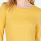 Charter Club Women's Cotton Lace Trim Top Yellow Size X-Large