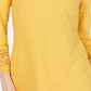 Charter Club Women's Cotton Lace Trim Top Yellow Size X-Large