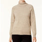 Karen Scott Women's Cotton Turtleneck Sweater Brown Size Petite Small