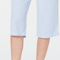 Karen Scott Women's Cotton Seersucker Capri Pants Blue Size X-Small