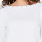 Karen Scott Women's Petite Studded Boat-Neck Cotton Top White Size PL