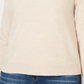 Karen Scott Women's Zip Back Mock Neck Sweater  Beige Size XX-Large