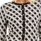 Charter Club Women's Lurex Patterned Cardigan Black Size X-Large