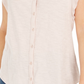 Style & Co Women's Eyelet Sleeveless Shirt Beige Size Medium