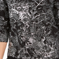 JM Collection Women's Jacquard Top Black Size X-Small