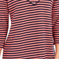 Charter Club Women's Striped 3/4 Sleeve Top Red Size XX-Large