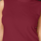Karen Scott Women's Mock Neck Sleeveless Top Red Size Small