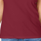 Karen Scott Women's Mock Neck Sleeveless Top Red Size Small