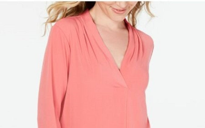 Charter Club Women's 3/4 Sleeve Top Pink Size Medium