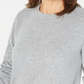 Karen Scott Women's Plush Front-Seam Sweater  Gray Size X-Large