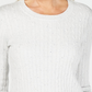 Karen Scott Women's Cable-Knit Scoop-Neck Sweater White Size Petite Medium