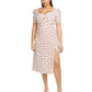 Danielle Bernstein Women's Plus Size Slip Maxi Dress White/Red Size 22W