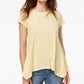 Style & Co Women's Elba Big And Tall Golf Shirt 5 Iron Performance Polo Yellow Size Small