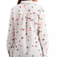 Charter Club Women's Linen Nautical-Print Blouse White Size Small