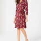 Charter Club Women's Paisley Polo Shirtdress Wine Size XX-Large
