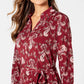 Charter Club Women's Paisley Polo Shirtdress Wine Size XX-Large