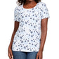 Karen Scott Women's Scoop Neck T-Shirt White Size Medium