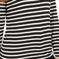 Style & Co Women's Striped Turtleneck Top Black Size X-Large