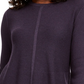Style & Co Women's Knit Mixed Stitch Tunic Dark Purple Size Large