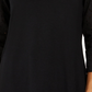 Style & Co Women's Eyelet Sleeve Cotton Top Black Size Small